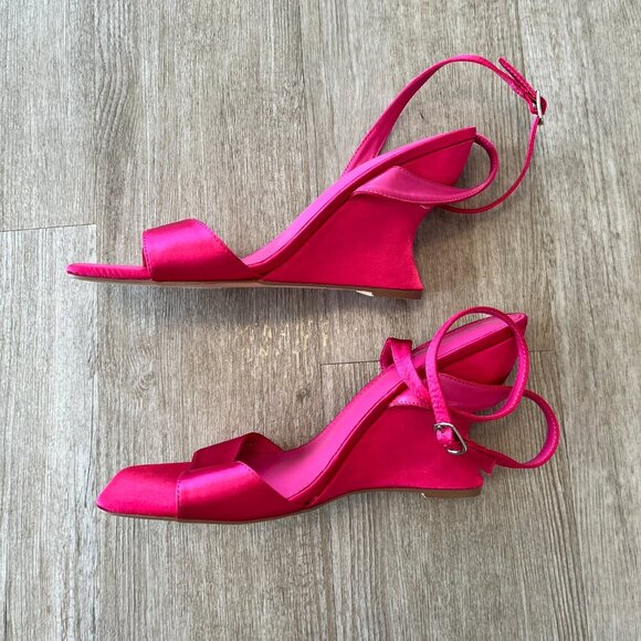 Womens Fashion Nova Pink Maliah Wedges - 10 - Picture 6 of 8